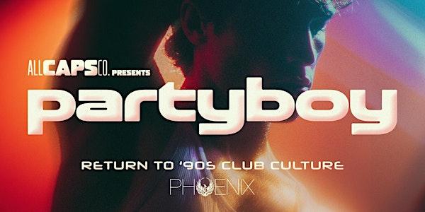 Partyboy Eventbrite flyer.