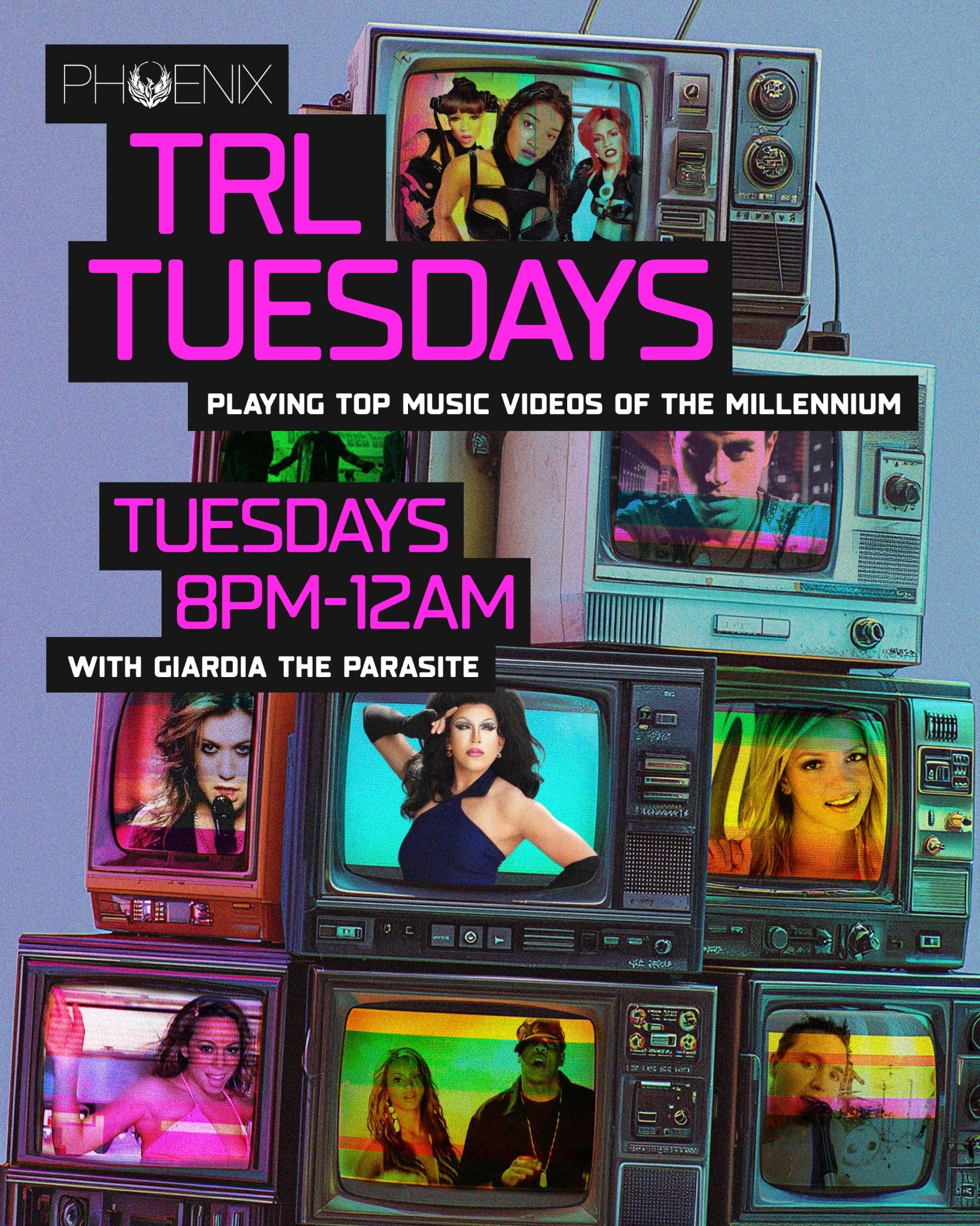 TRL Tuesdays event flyer.