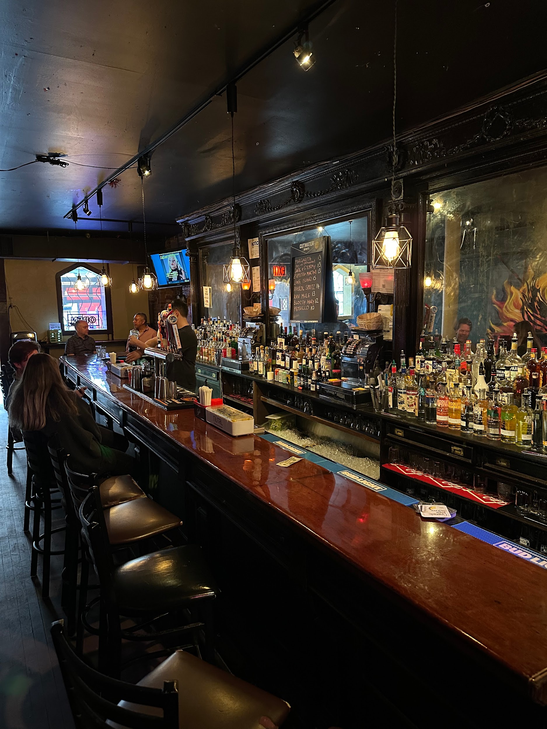 Bar seating inside Phoenix.